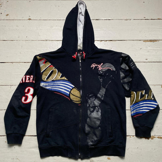 UNK Vintage 90’s Y2K Iverson Sixers NBA Hoodie
