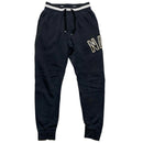 Nike Black and White Spellout Joggers (S)