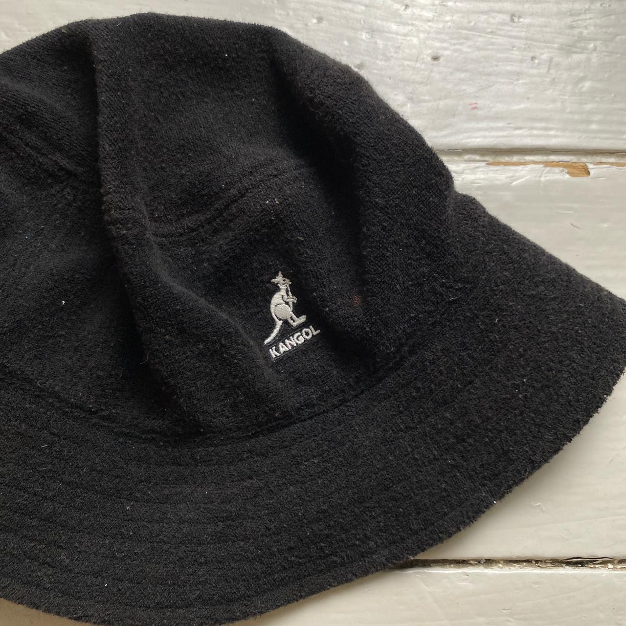 Kangol Black Flat Fleece Bucket Hat