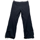 Nike Swoosh Black and White Baggy Trackpant Shell Bottoms (M)