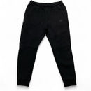 Nike Tech Fleece Black Full Tracksuit Hoodie and Joggers (XL)
