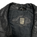 Greg Bell Black Leather Trench Coat Jacket (XL)