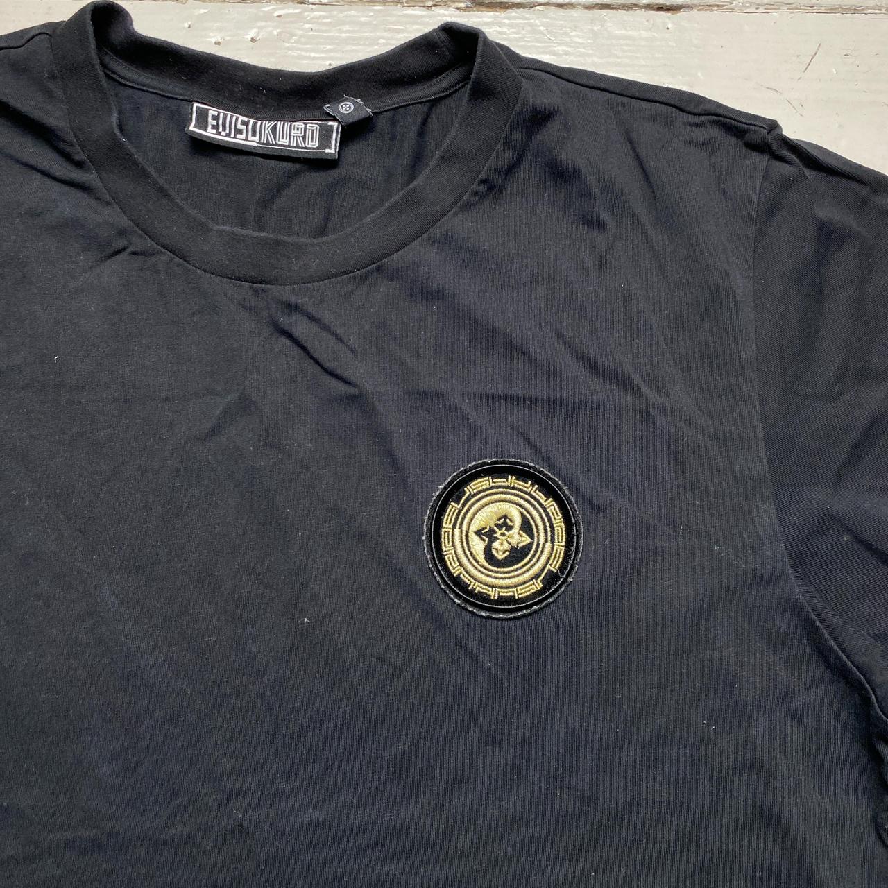 Evisu Kuro Black and Gold T Shirt