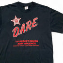Dare To Resist Drugs and Violence Vintage 90’s Sheriff Department Posey County Indiana Black and Red (M)