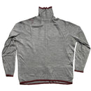 Wolsey Vintage 90’s Grey and Burgundy Turtle Neck Jumper (L)