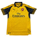 Arsenal Puma 2017/8 Yellow and Grey Football Jersey (L)