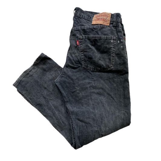 Levis 758 Grey Corduroy Jeans (36W)
