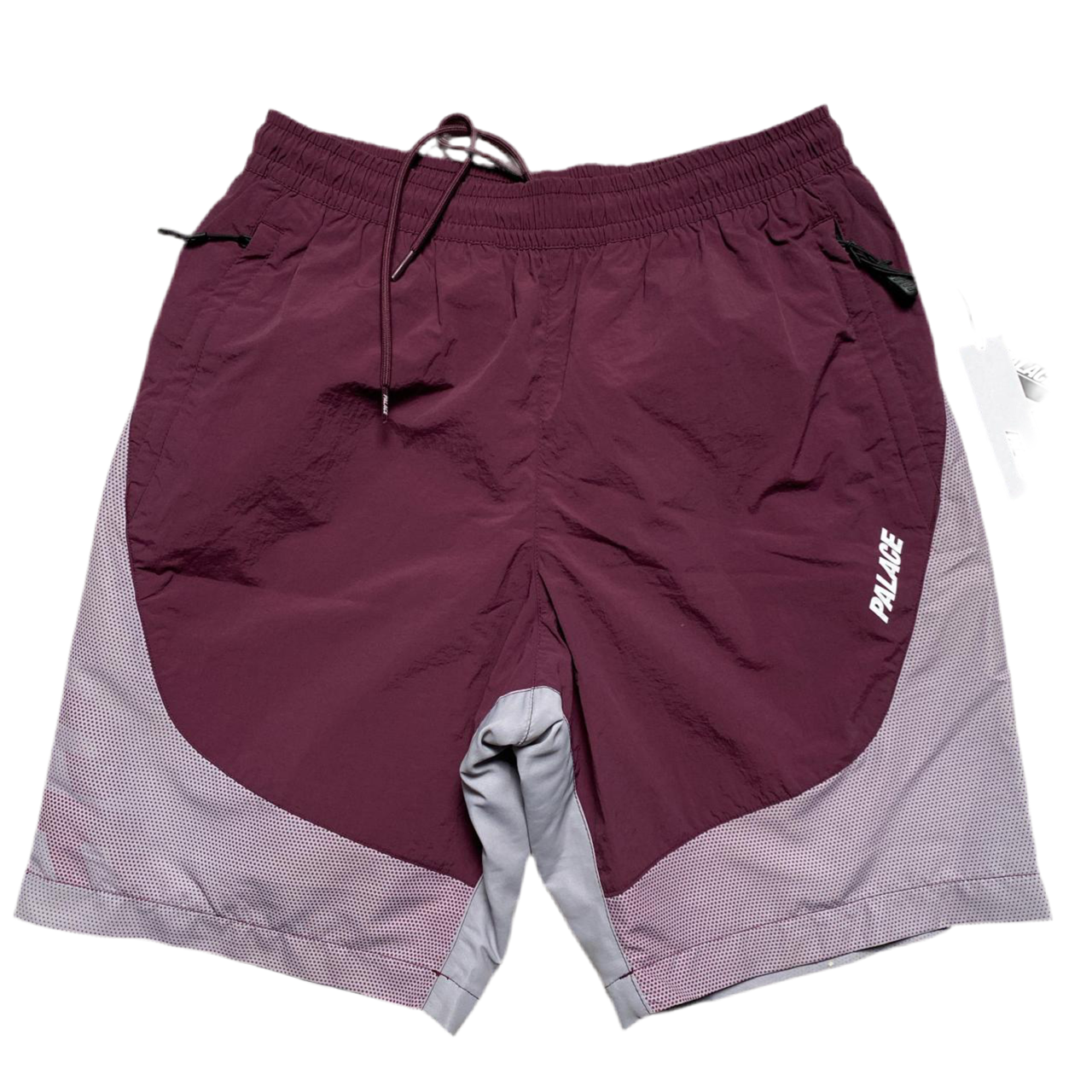 Palace Fade Shell Nylon Shorts Purple and Grey (S)