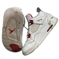 Jordan 4 White and Metallic Red (UK 5)