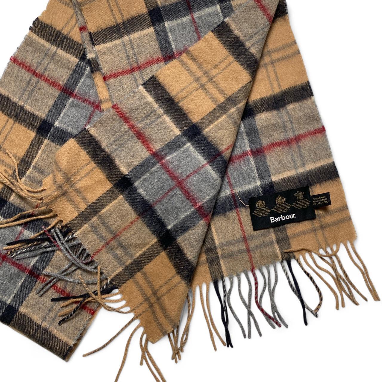 Barbour Nova Check Wool Scarf