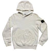 Stone Island Junior White Hoodie (Kids)