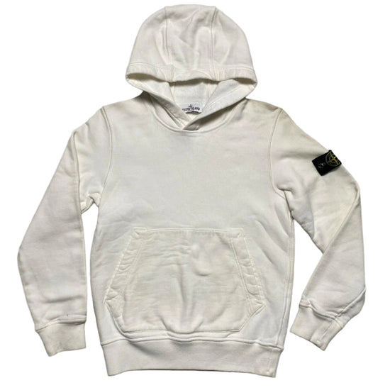 Stone Island Junior White Hoodie (Kids)