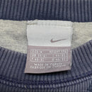 Nike Navy and White Swoosh Vintage Jumper (M)