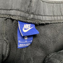Nike Black and White Club Spellout Joggers (M)
