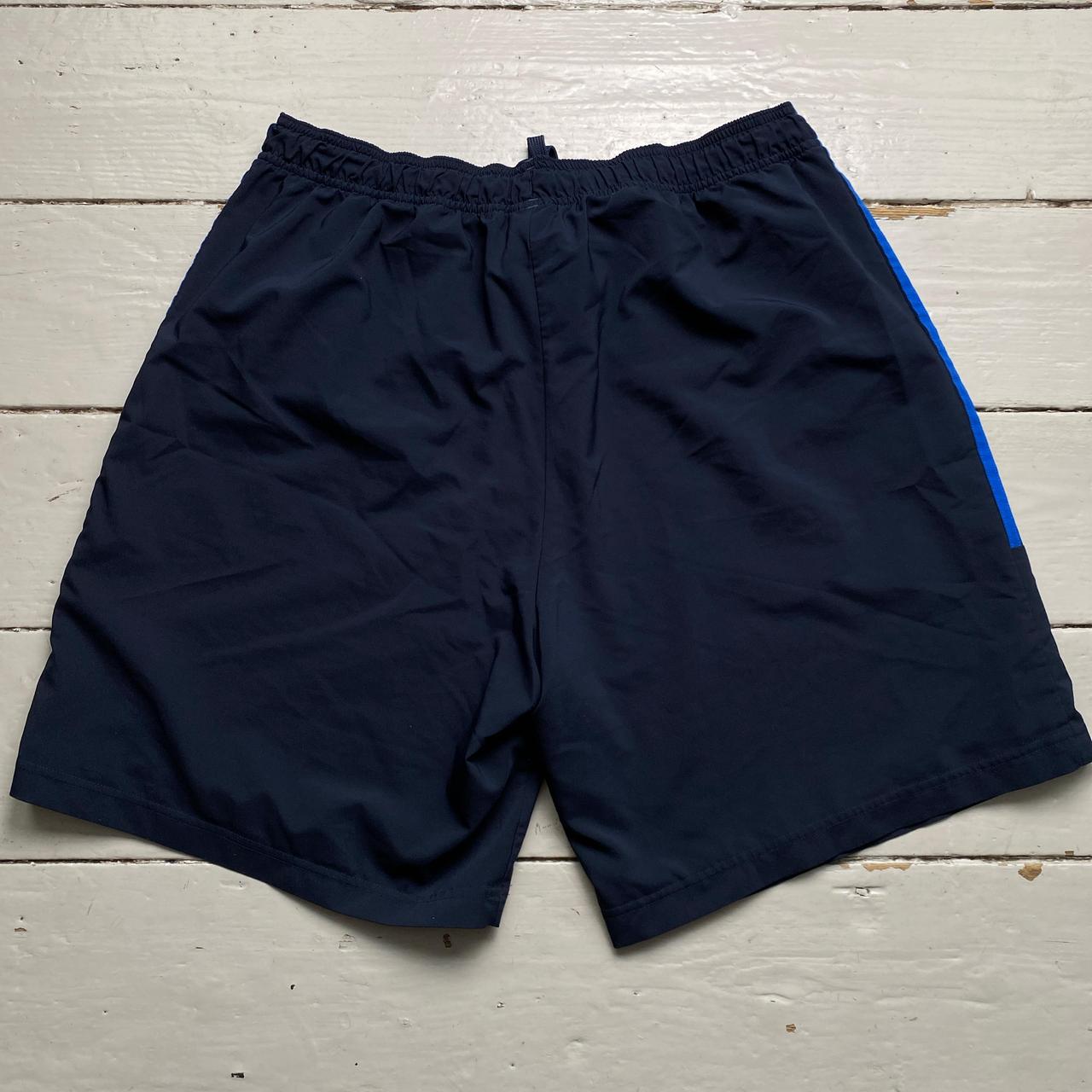 Adidas Navy and Blue Shell Trackpant Shorts