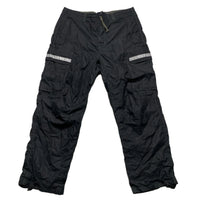 GAP Vintage Reflective Utility Black Cargo Trousers (M)