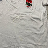 England Rugby Vintage Cotton Traders Polo Long Sleeve Shirt (L)