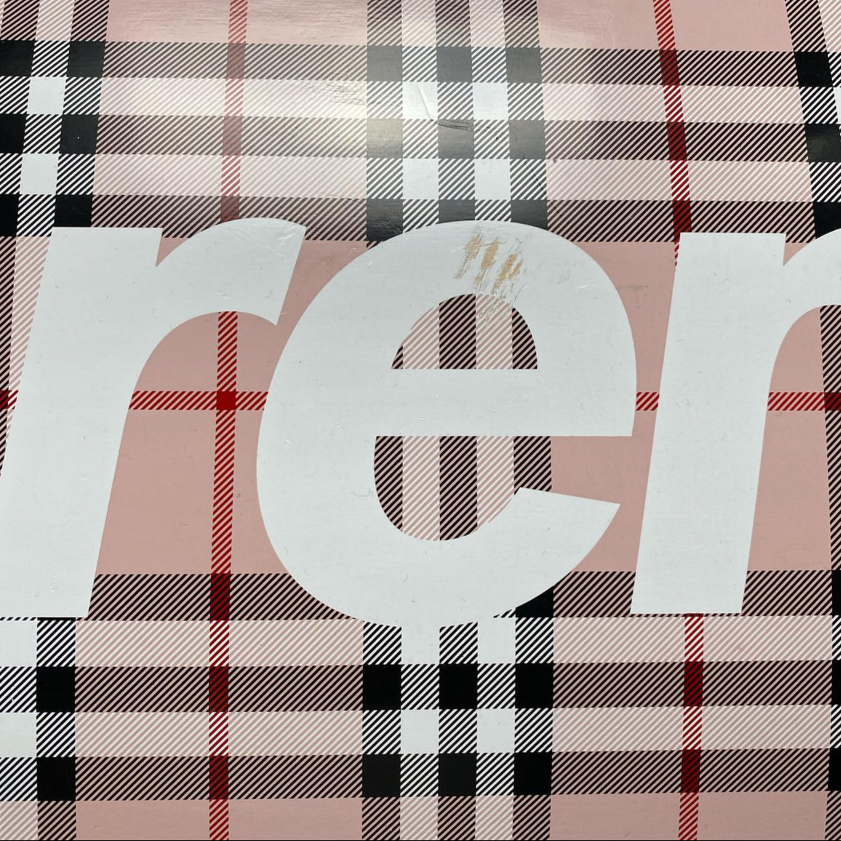 Supreme Burberry Pink Skateboard Deck