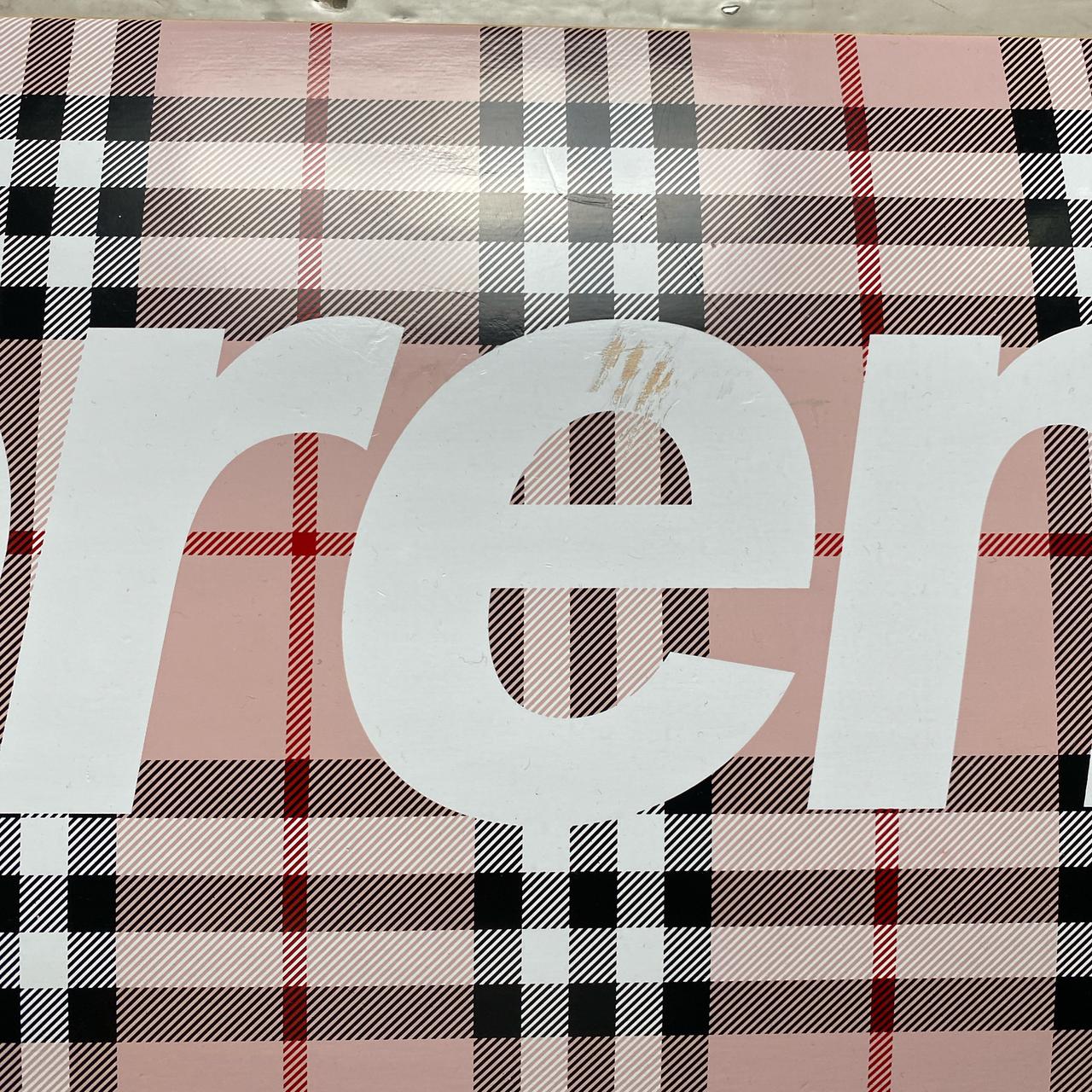 Supreme Burberry Pink Skateboard Deck