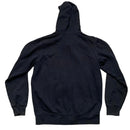 Nike Black and White Swoosh Zip Hoodie (M)