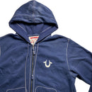 True Religion Navy and White Stitch Hoodie (XL)
