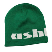 Ashluxe Green and White Beanie Hat