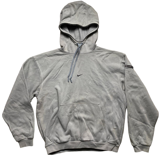Nike Centre Swoosh Y2K Vintage Light Baby Blue Hoodie (M)