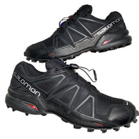Salomon Speedcross 4 Black and White Trainers (UK 9.5)