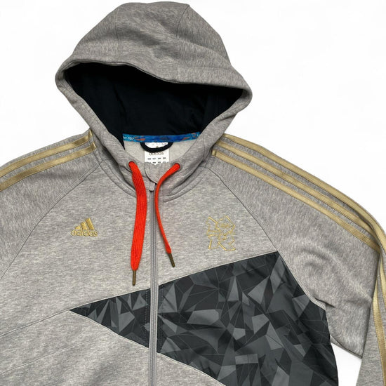 Adidas London 2012 Olympics Vintage Grey and Gold Hoodie (L)