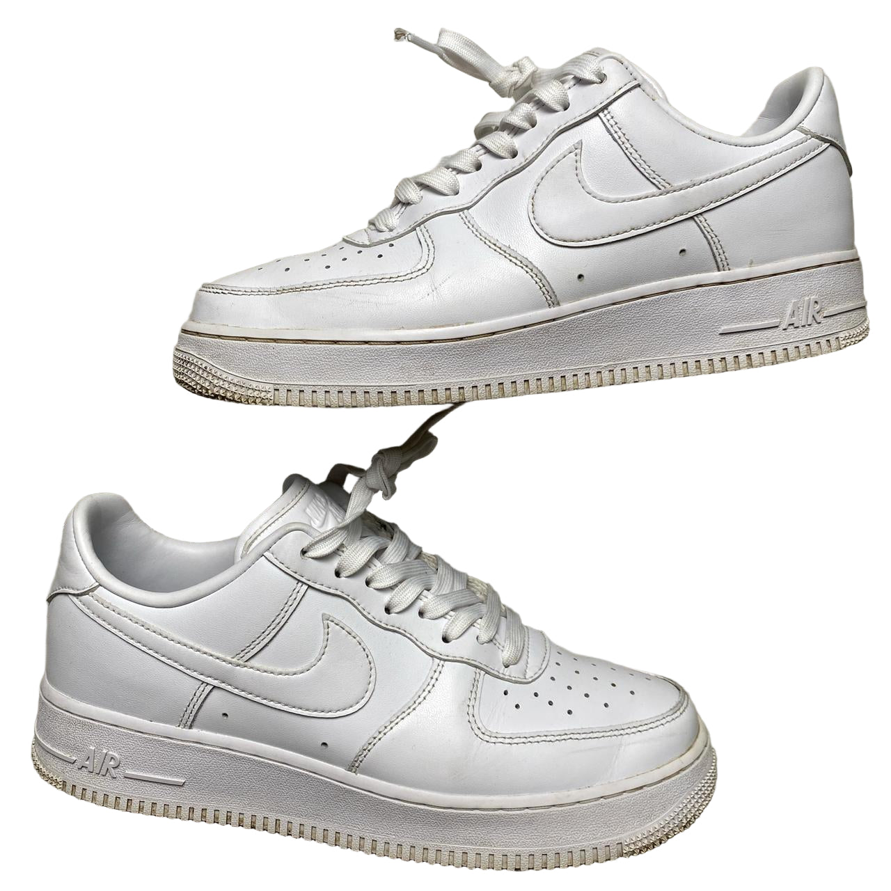 Nike Air Force 1 Fresh Leather Premium White (UK 8)