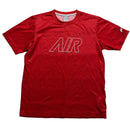 Nike Air Vintage Red and White Jersey T Shirt (L)