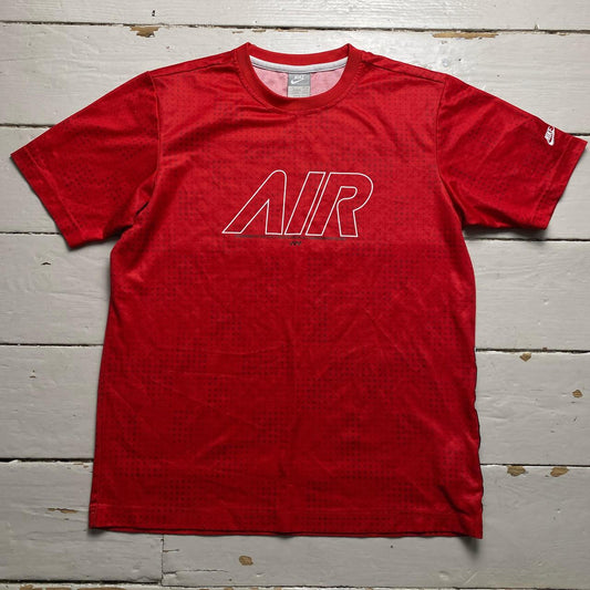 Nike Air Vintage Red and White Jersey T Shirt