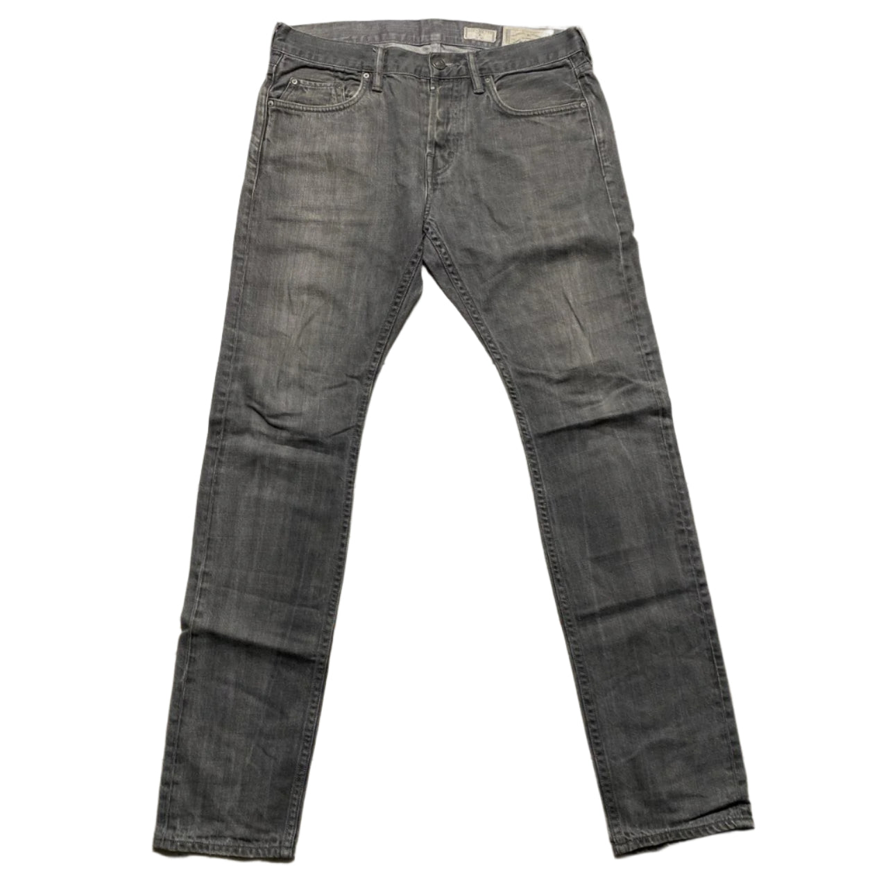 All Saints Cigarette Slim Grey Jeans (W 30)