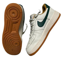 Nike Air Force 1 Cream White and Green ((UK 9)