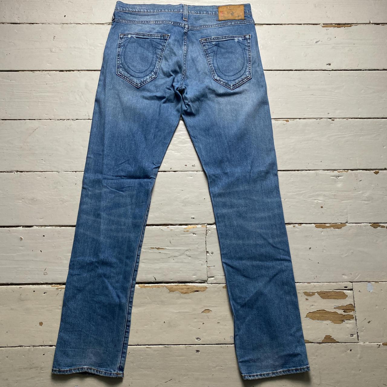 True Religion Light Blue Distressed Jeans