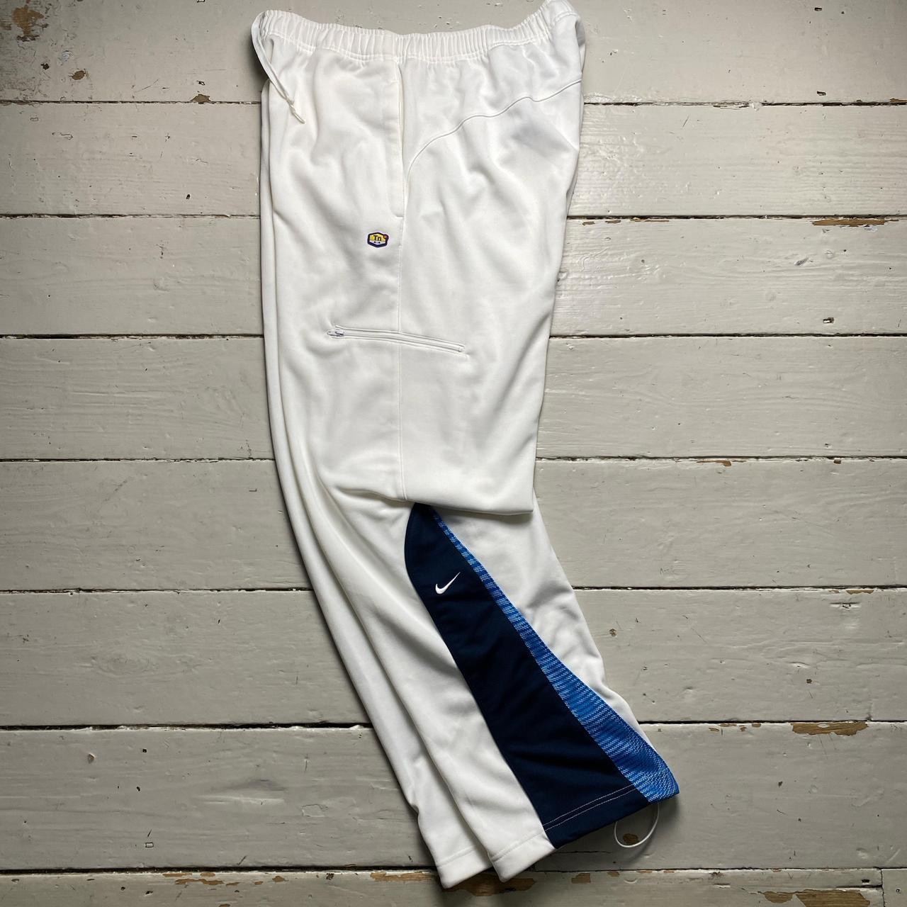 Nike TN Zebra Air Max Plus Tuned White Trackpant Bottoms White and Blue