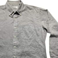 Yves Saint Laurent YSL Vintage Grey Long Sleeve Shirt (L)