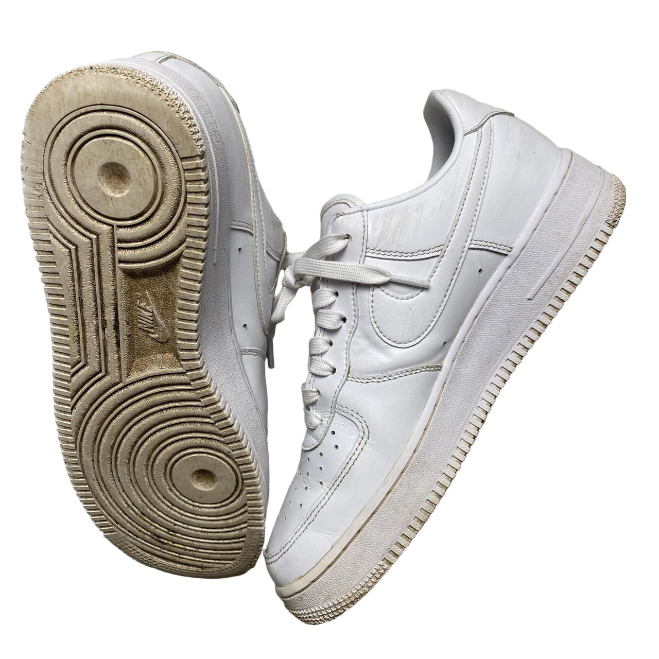 Nike Air Force 1 Fresh Leather Premium White (UK 8)