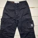Criminal Damage Skull Black and White Cargo Combat Baggy Trousers