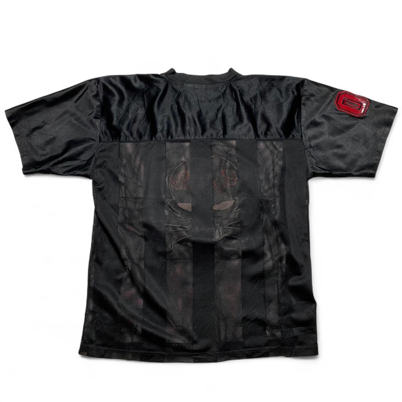 South Central Y2K Skull Flames Vintage Black Jersey (L)