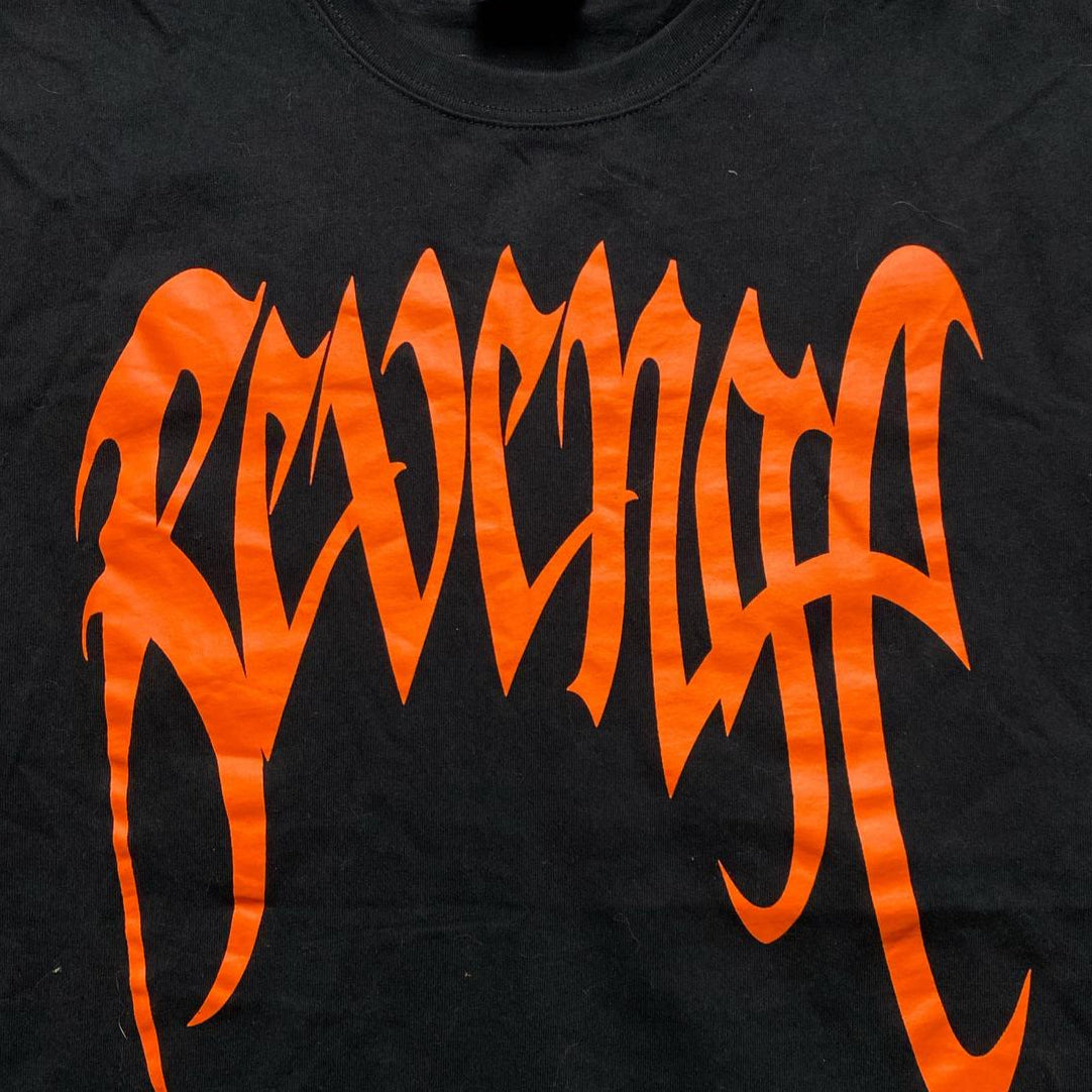 Revenge Black and Orange T Shirt (S)