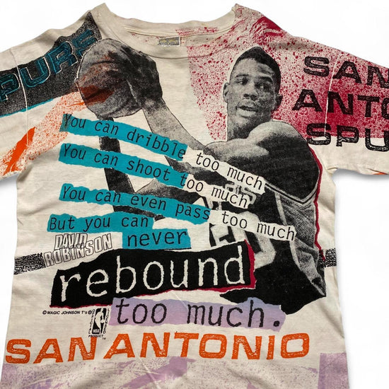 San Antonio Spurs David Robinson NBA Vintage 90’s Basketball Graphic T Shirt (L)