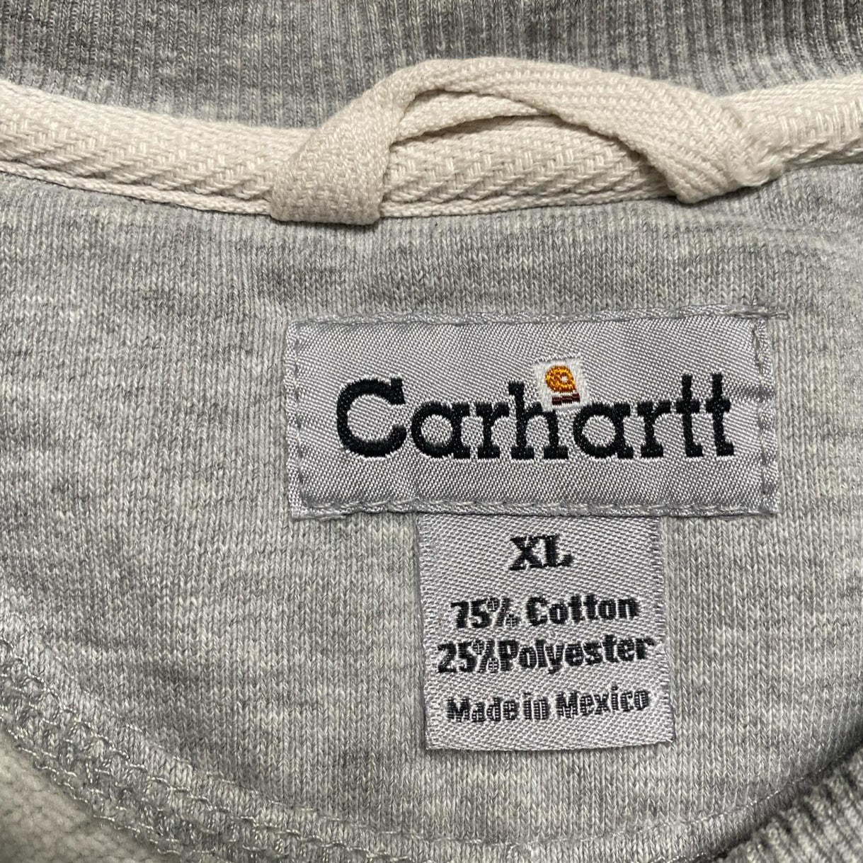 Carhartt Vintage 90’s Grey and White Jumper (XL)