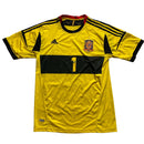 Spain Adidas Football Jersey Yellow and Black Casillas No 1 (XL)