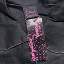 Edward Scissorhands Black and Pink Goth Grunge Short Dress Shirt (M,L)