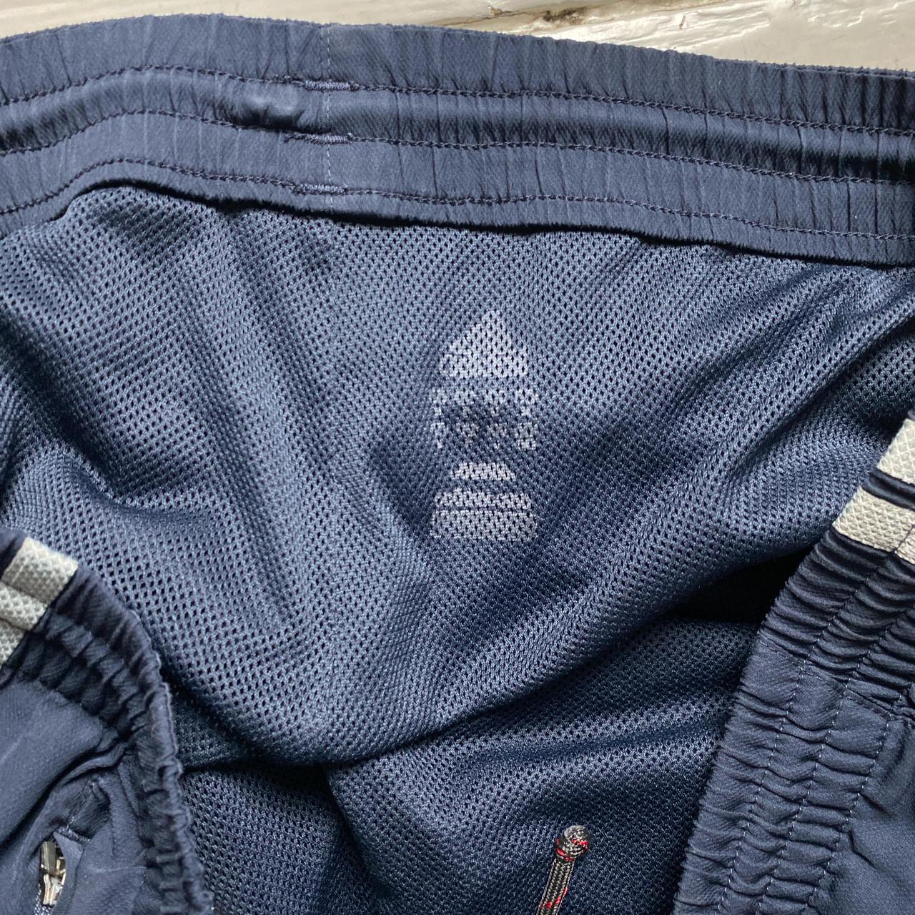 Adidas Vintage Navy and Grey Shell Trackpant Shorts