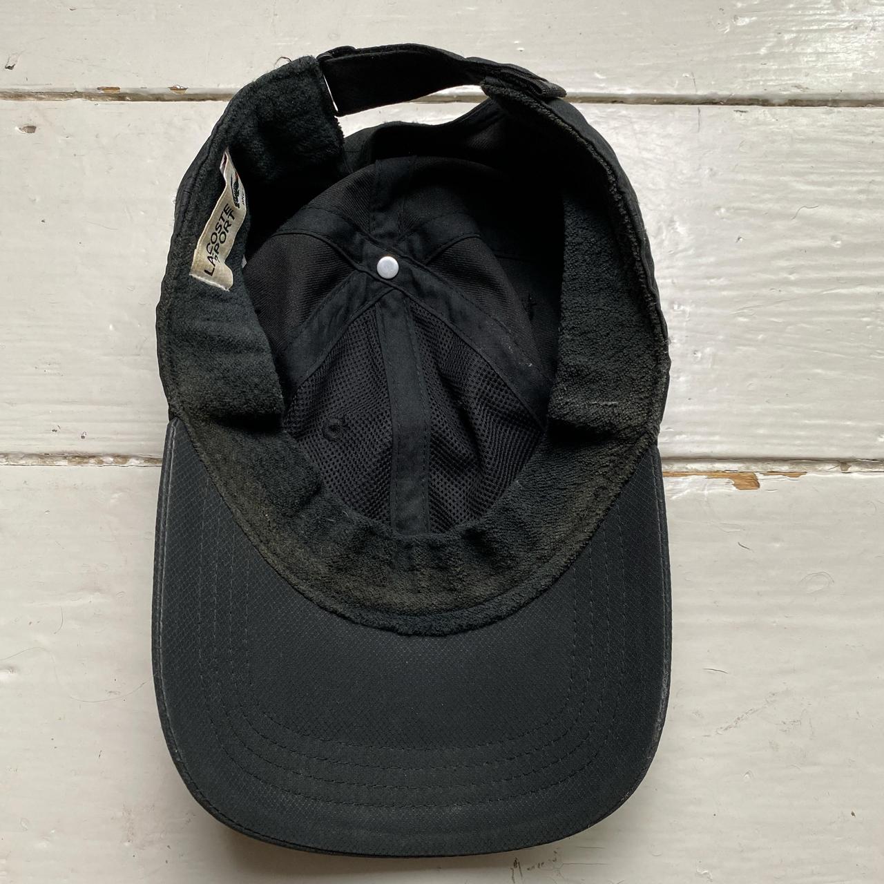 Lacoste Black and Green Croc Cap