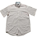 Burberry London Pink and Blue Vintage Short Sleeve Shirt (L)