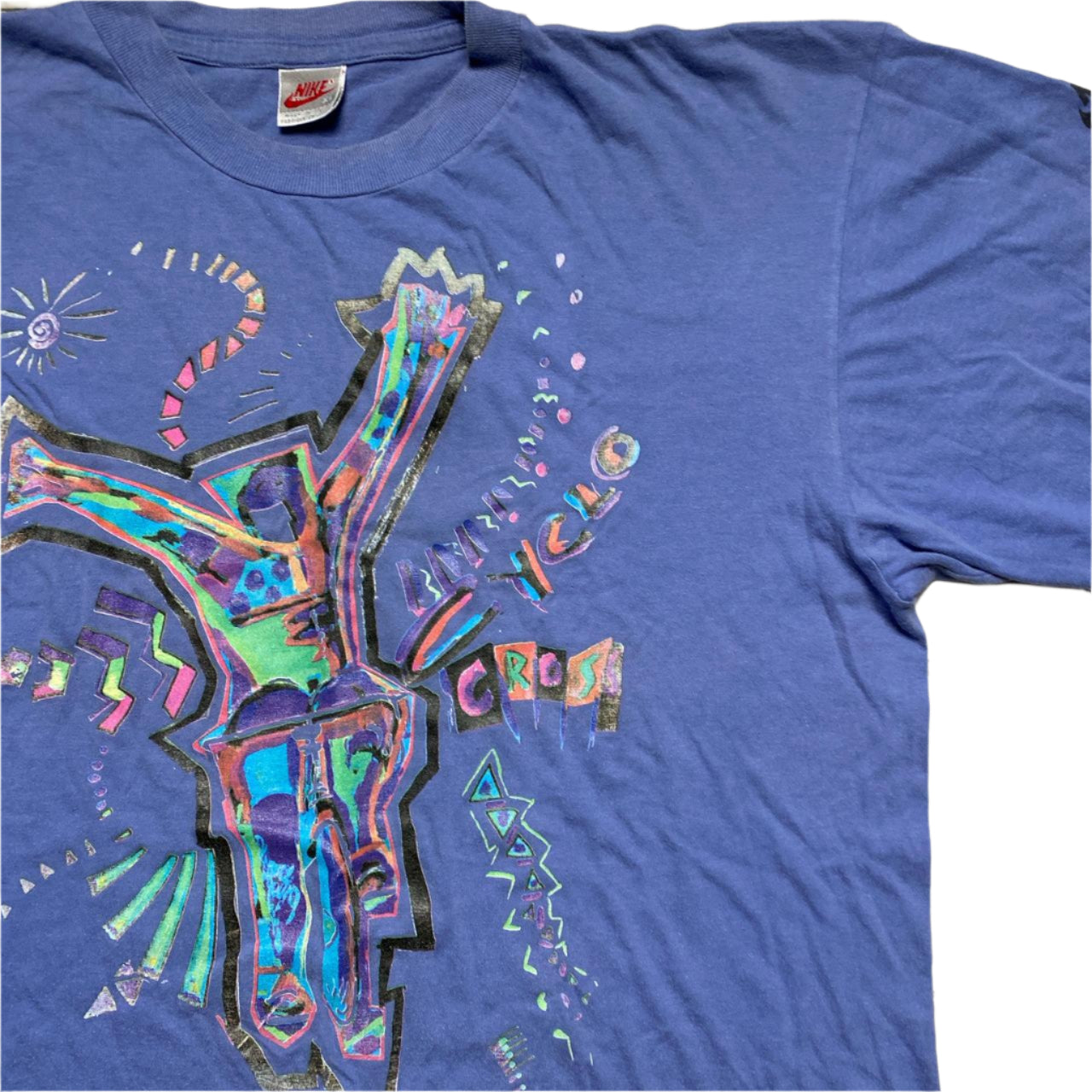 Nike Cyclo Cross Vintage 80’s 90’s Blue T Shirt (XL)
