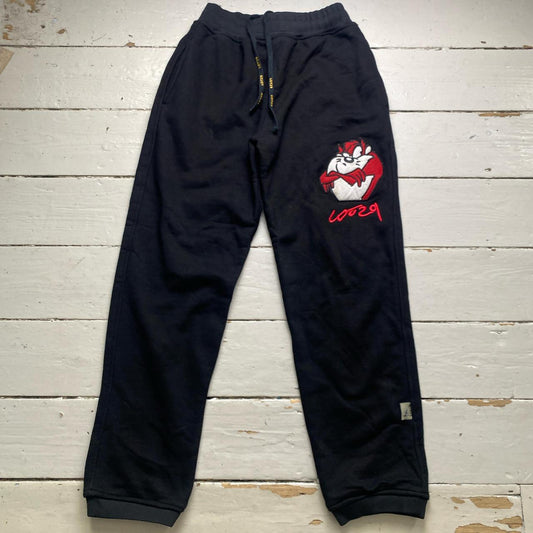 Lot 29 Looney Tunes Taz Tazmanian Devil Black White and Red Baggy Joggers